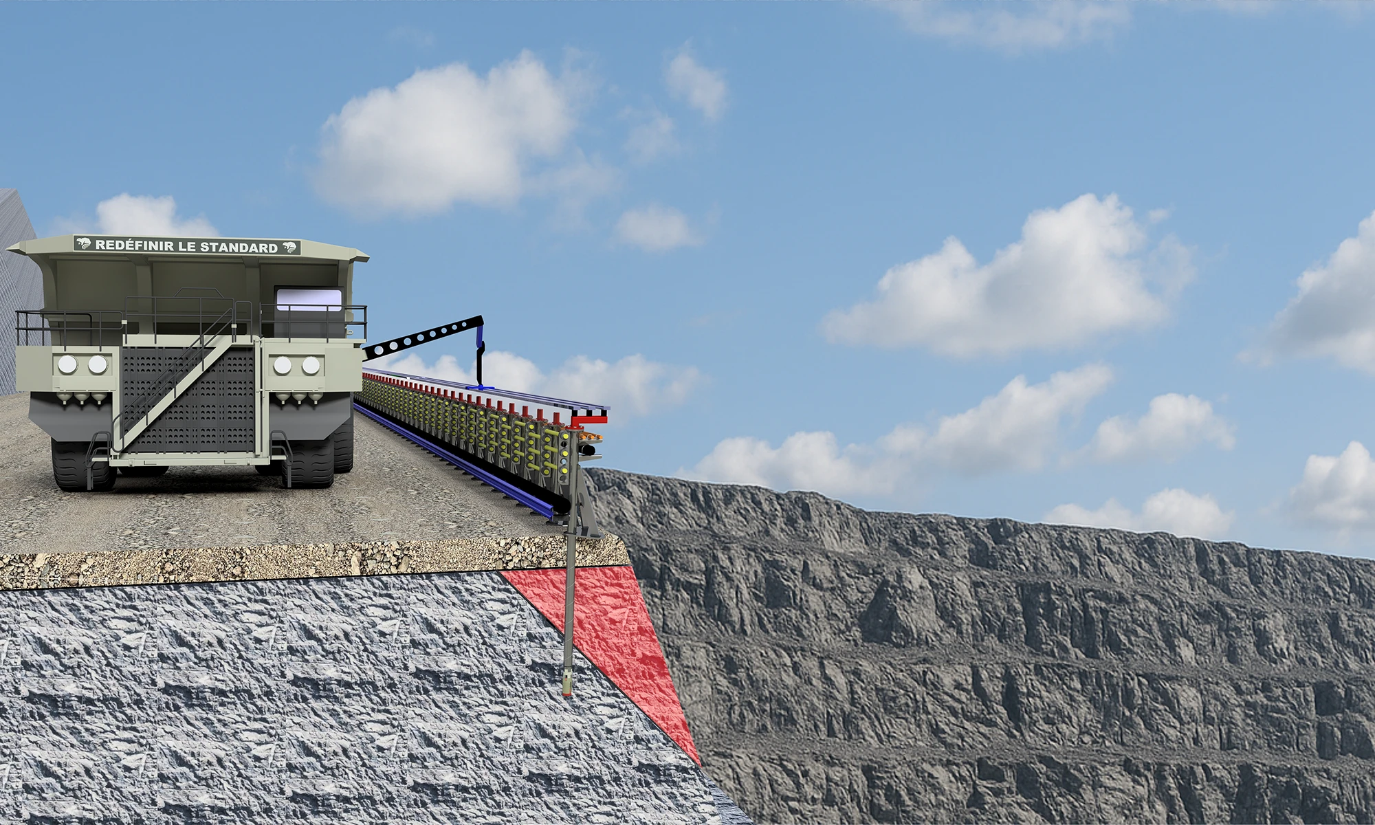 Cross-section view of BVER solutions product BVERDAM.